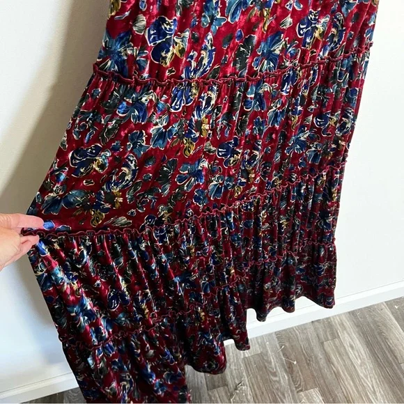 *NEW* Natural Life Berkeley Velvet Tiered Maxi Dress - Picture 12 of 13